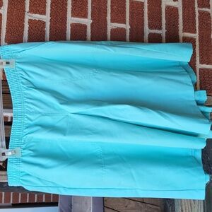 Napa Valley Faux Skort Shorts Aqua Blue 22W Vintage